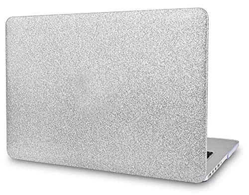 KECC Compatible avec MacBook Pro 13" 2008-2012 A1278 (avec CD-ROM) Coque de protection rigide en plastique (argent scintillant)