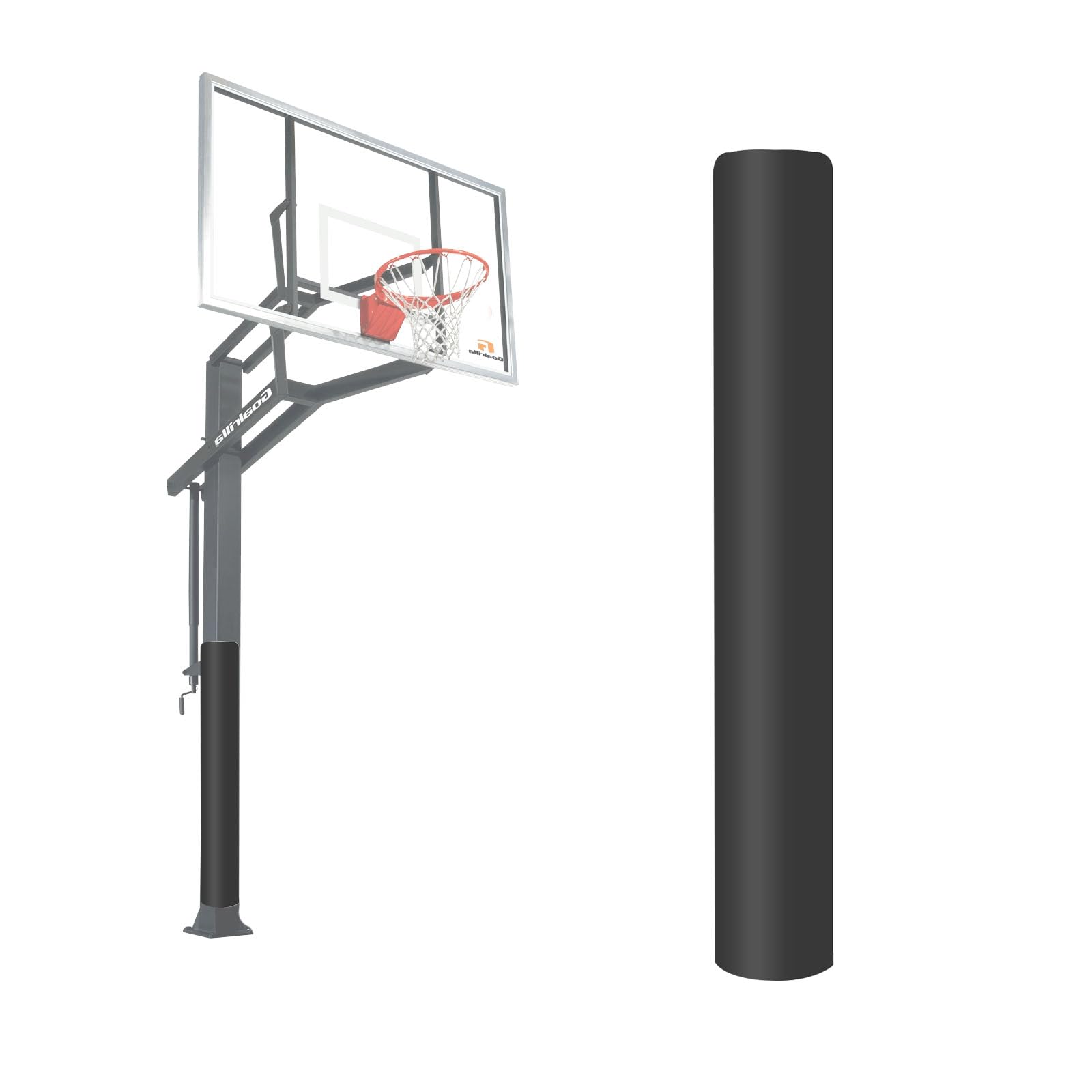 Tapis de basket en mousse extérieur et protection canalisation