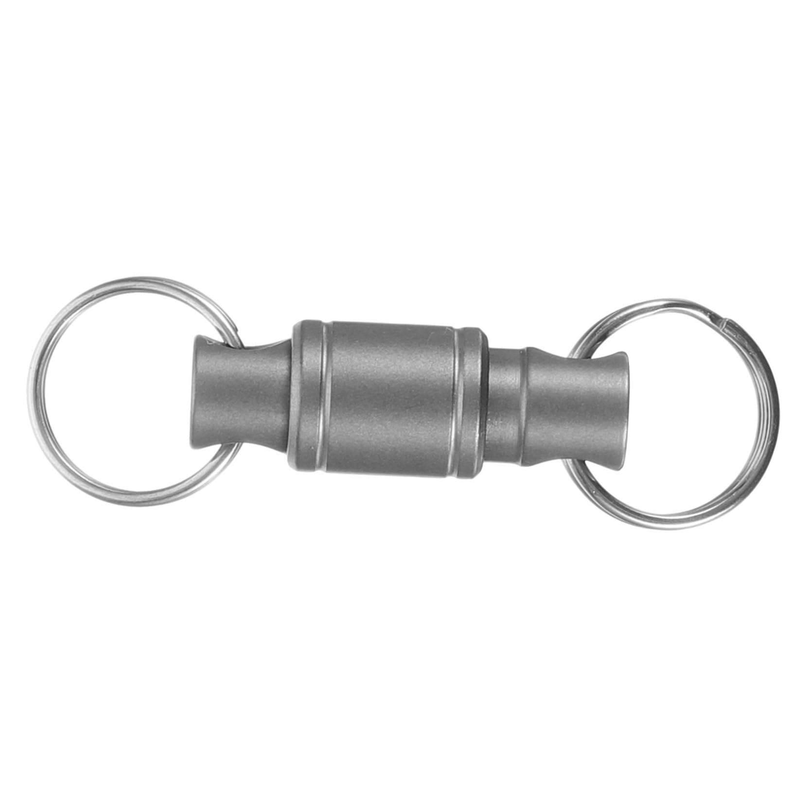 Toyvian Anillo De Herramientas del Llavero Titular De La Llave Keychains Poseedor Acollador Llavero con Agujero Pequeño Llaves Liberar Aleación De Titanio Silver