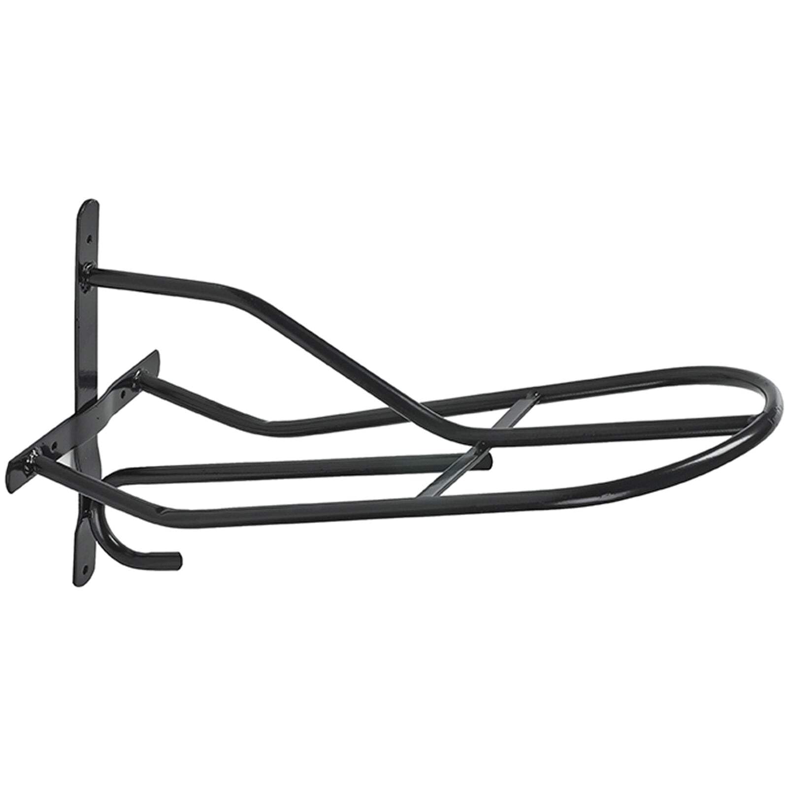 Perry Equestrian No.524 Wall Mounted Standard Saddle Rack, Black