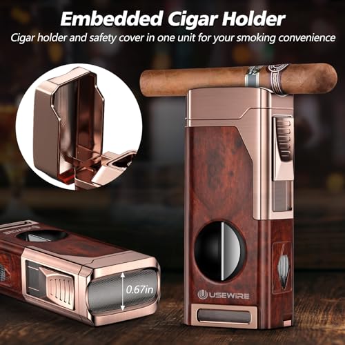 Encendedor múltiple para cigarros con cortador y punzón miniatura 6