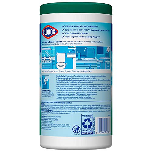 Clorox Disinfecting Wipes Disinfecting Fresh Scent Canister 75 Count - image 4