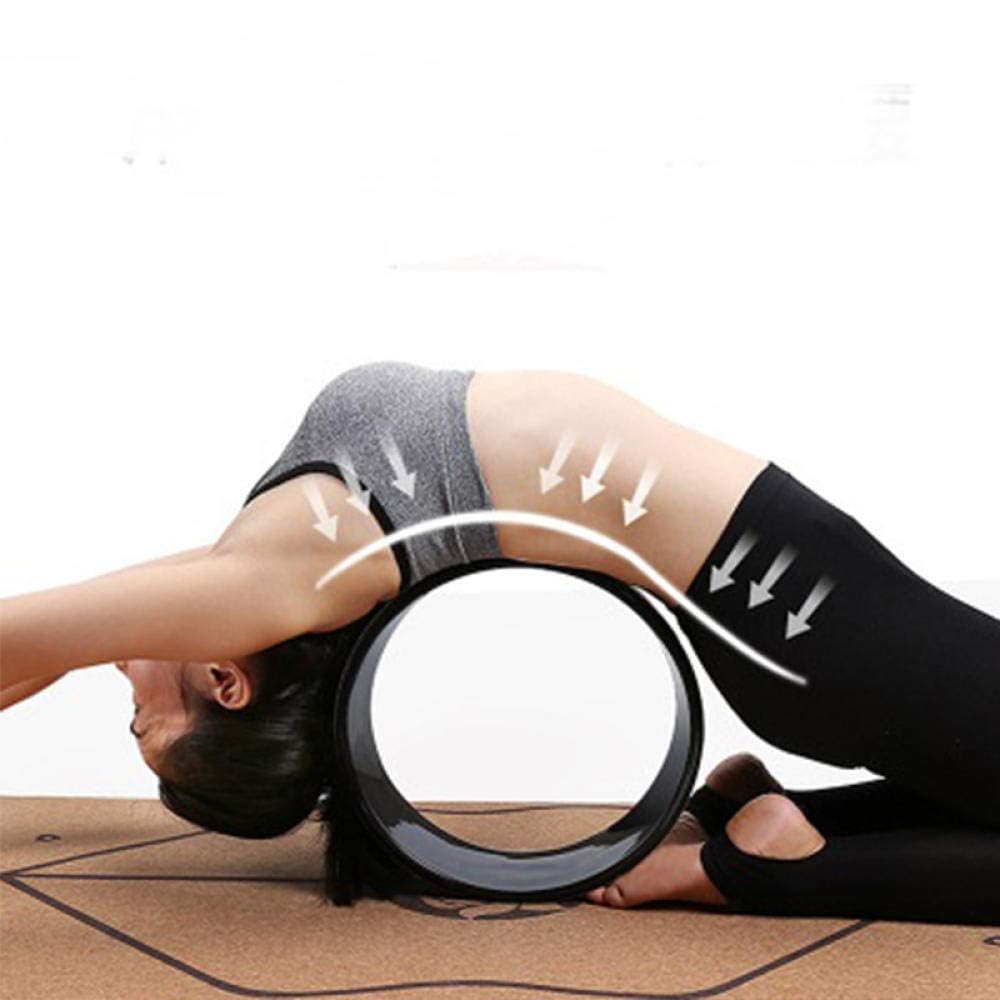 Ruota for Pilates professionale con stampa PU da 32 * 13 cm, for yoga, bodybuilding, palestra, esercizi e allenamento della schiena ，Ruota per yoga