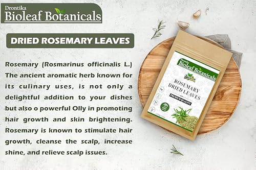 Image of Bioleaf Botanicals Leaves - 100gm | Dried Rosemary | Pure & Premium + FREE Mist Spray Bottle
