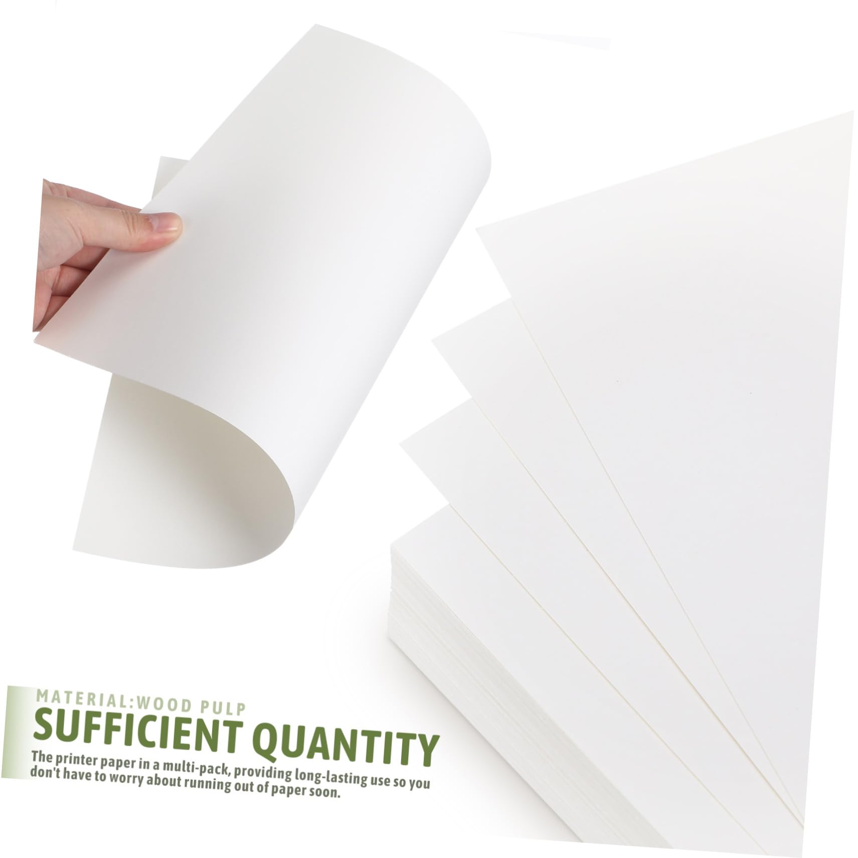 100 Blatt Holzfasern Druckerpapier Anti knäuel Glatte Oberfläche Vielseitig Kompatibel für Drucker und Kopierer