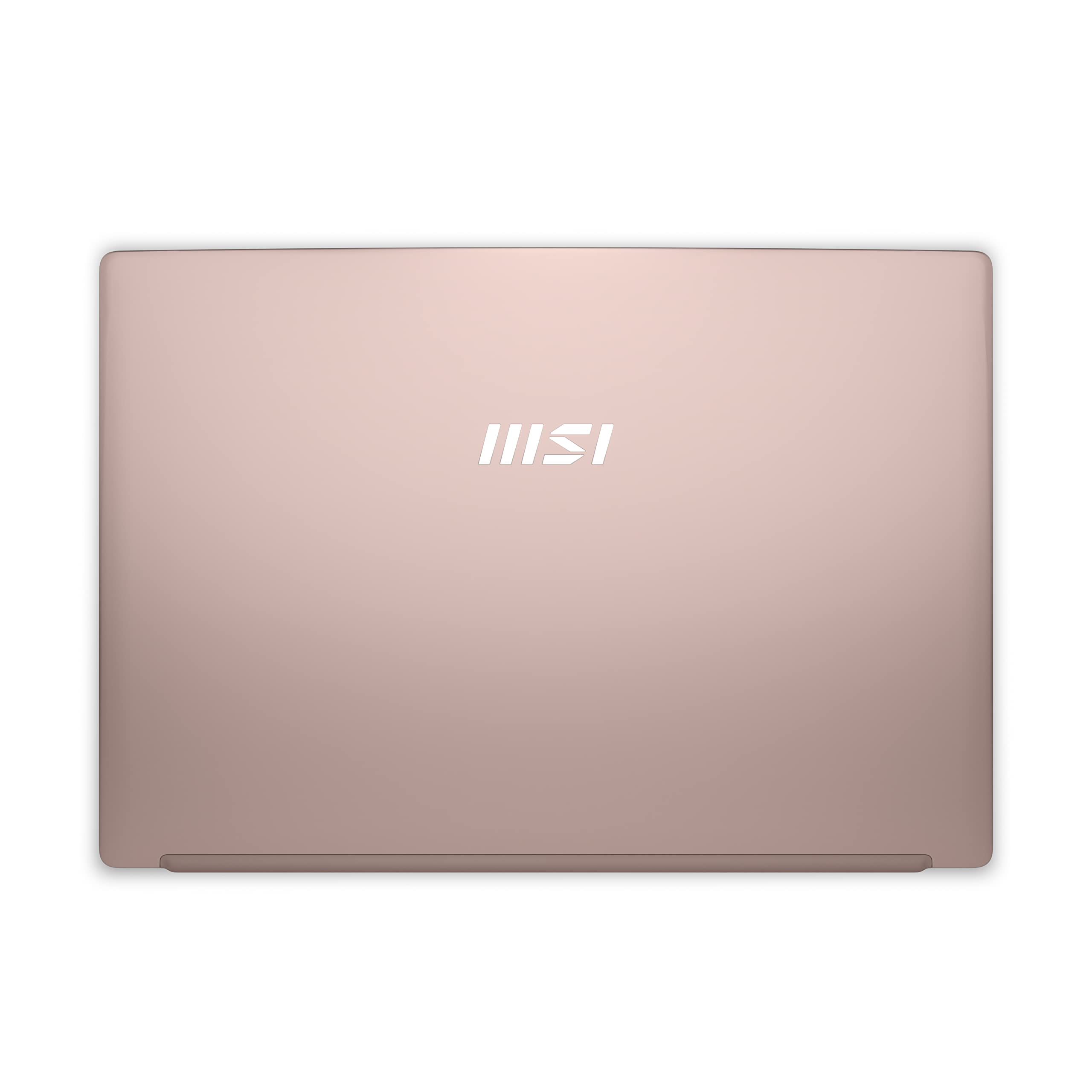 MSI Modern 14 C13M-696IT, Notebook 14" Full-HD 60Hz, Intel i5-1335U, Intel Iris Xe, 8GB RAM DDR4, 512GB SSD M.2 PCIe 3, Win 11 Home Layout Beige Rosa