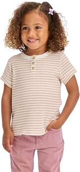 Amazon.com: Cat & Jack Toddler Girls' Waffle Knit Henley