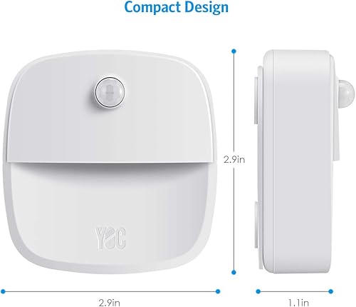 Miniatura 15 de AMIR Luz con sensor de movimiento mejorada para interiores, luces de escalera, funciona con pilas, luz nocturna LED inalámbrica adhesiva para Blanco