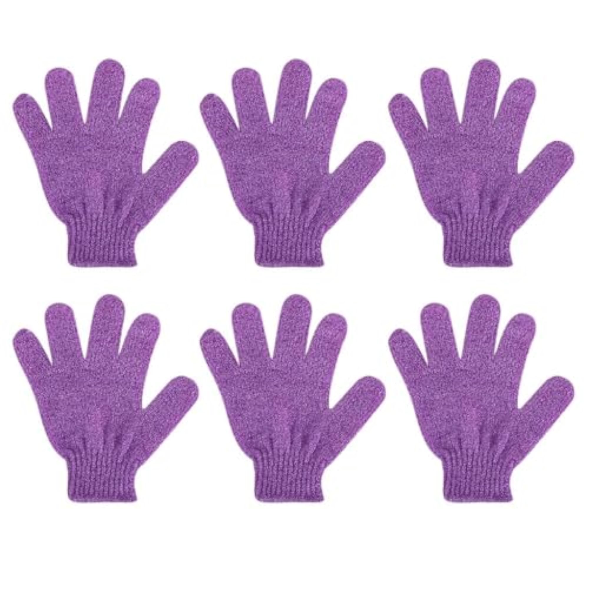 Exfoliating Body Scrub Shower Gloves, 6 Pieces