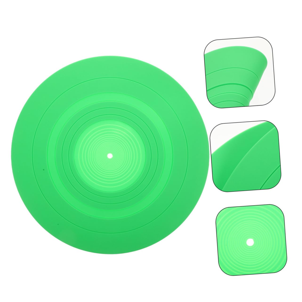 Alfombrilla de Silicona para Discos de Vinilo 2 Piezas Verde