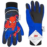 Spiderman Snow Gloves for Kids, Spider Man Toddler Gloves, 3M Thinsulate Waterproof Mittens, Kids Winter Gloves