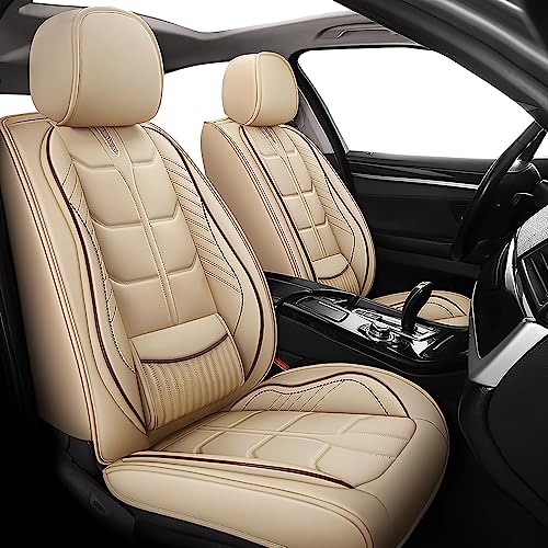 Tefebatu Cuscino Sedile Auto per Seat Leon (IV) 2020-2025 ,Coprisedili anteriori e posteriori personalizzati, coprisedili traspiranti, antiscivolo, impermeabili, coprisedili auto completi