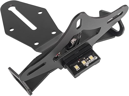 Miniatura 7 de Kit eliminador de guardabarros de motocicleta Tail Tidy Soporte de placa de matrícula de aluminio para Kawasaki ZX10R 2016-2020 (negro)