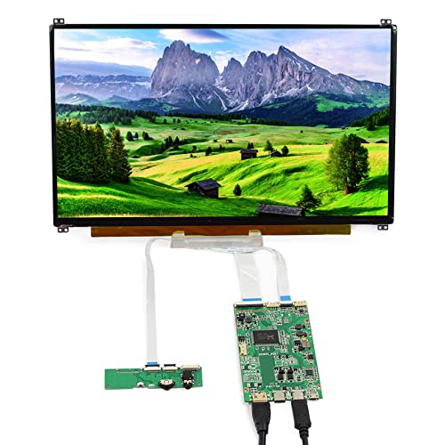 FanyiTek 13.3 inch in N133HSE 1920x1080 IPS LCD Screen and Type C USB C LCD Controller Driver Board 30Pin EDP