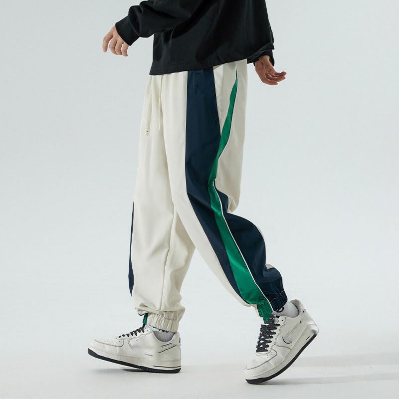 Men's Pants Street Hip-Hop Spring Autumn Sporty Casual Patchwork Cuffed Trouser for Men4