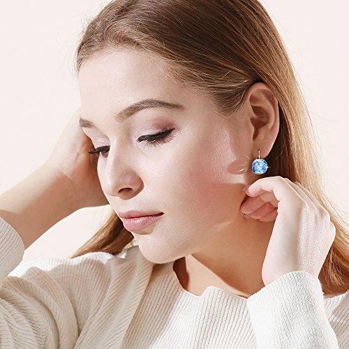 XUPING Peacock Green Crystal Earrings Emerald Cubic Zirconia Rhinestone CZ Dangle Drop Earring For Women Fashion Jewelry4