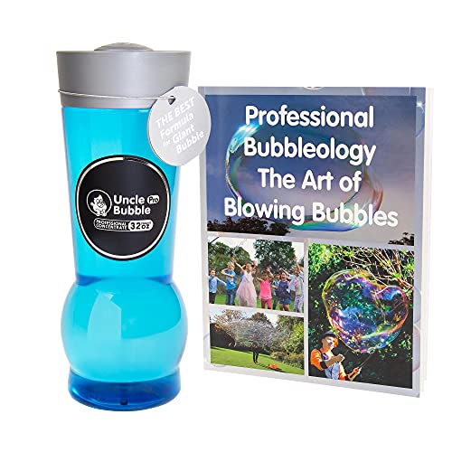 Uncle Bubble Seifenblasen-Konzentrat-Lösung, 944 ml, 1:9 Konzentrat + professionelles Blasen-Buch Cover