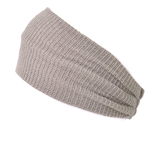 CHARM Athletic Headband Hair Band - Workout Fitness Sweat Cloth Head Wrap Accessories for Woman and Men Beige