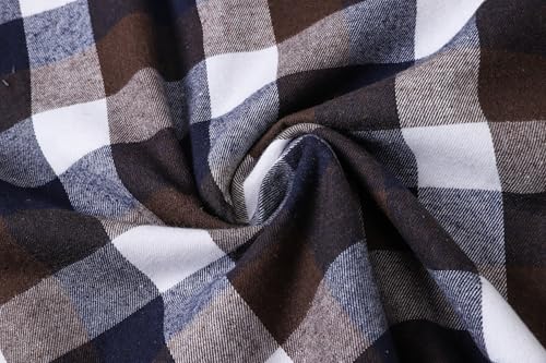 Image of Betusline Boy and Men Button Down Plaid Shirt