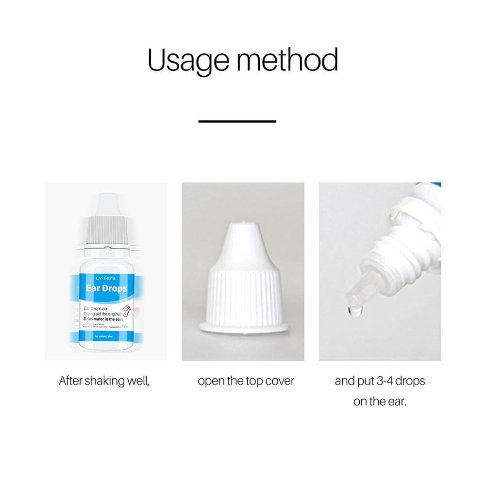20 ml di gocce auricolari per la cura dell'otite media, gocce per il dolore all'orecchio, prurito, otite acuta, infezione batterica, rimozione, trattamento, pulizia del cerume