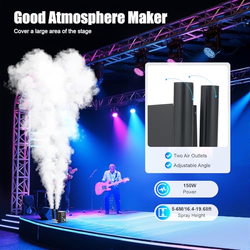 Máquina de CO2 portátil para DJ con doble boquilla, 150W miniatura 4
