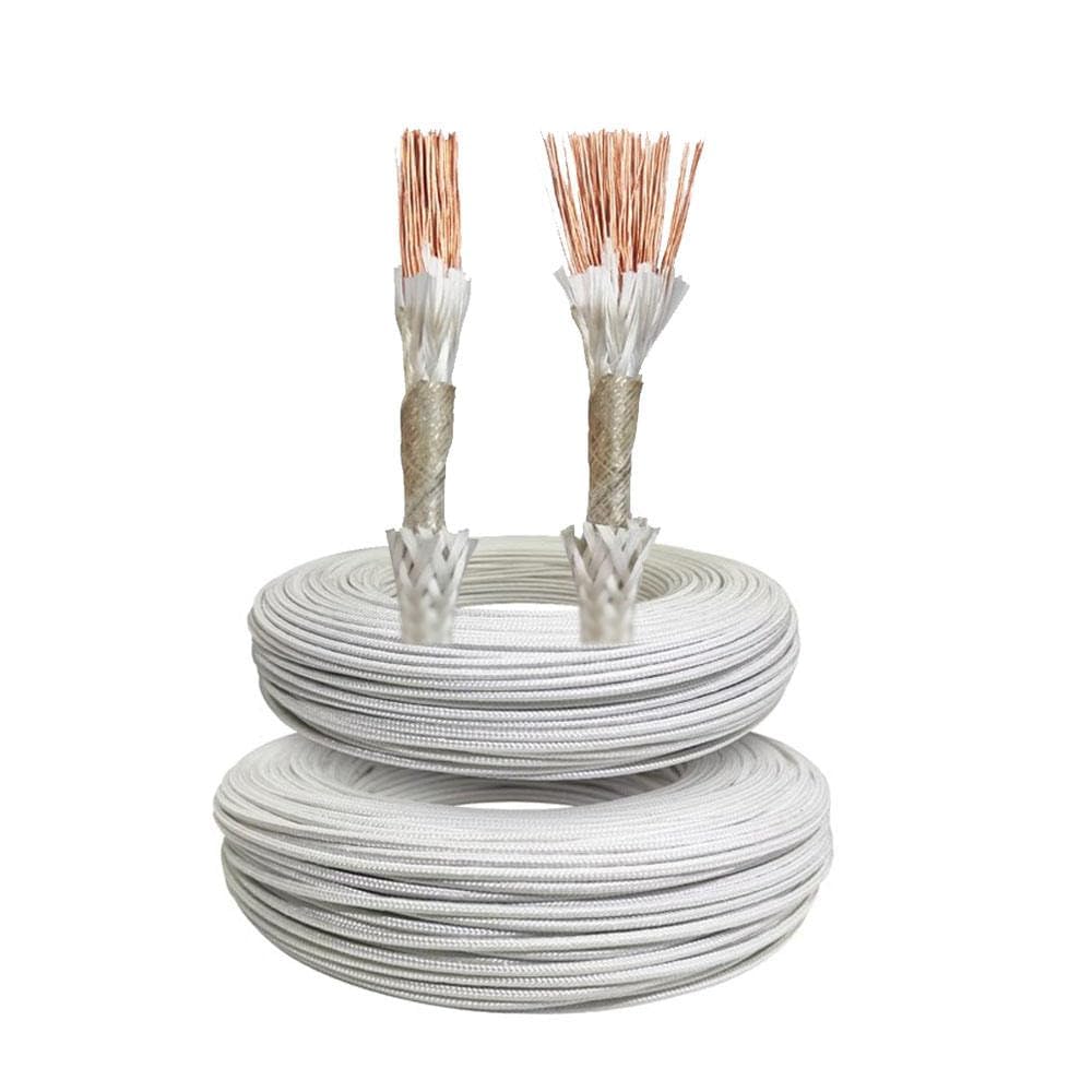 Drumstone (𝗦𝗽𝗲𝗰𝗶𝗮𝗹 𝟱 𝗬𝗲𝗮𝗿𝘀 𝗪𝗮𝗿𝗿𝗮𝗻𝘁𝘆) 10m 2.5mm Fiberglass Braided Copper Wire With High-Heat Resistance, Flame-Retardant Insulation, Strong Conductivity And Reliable Performance-image-13