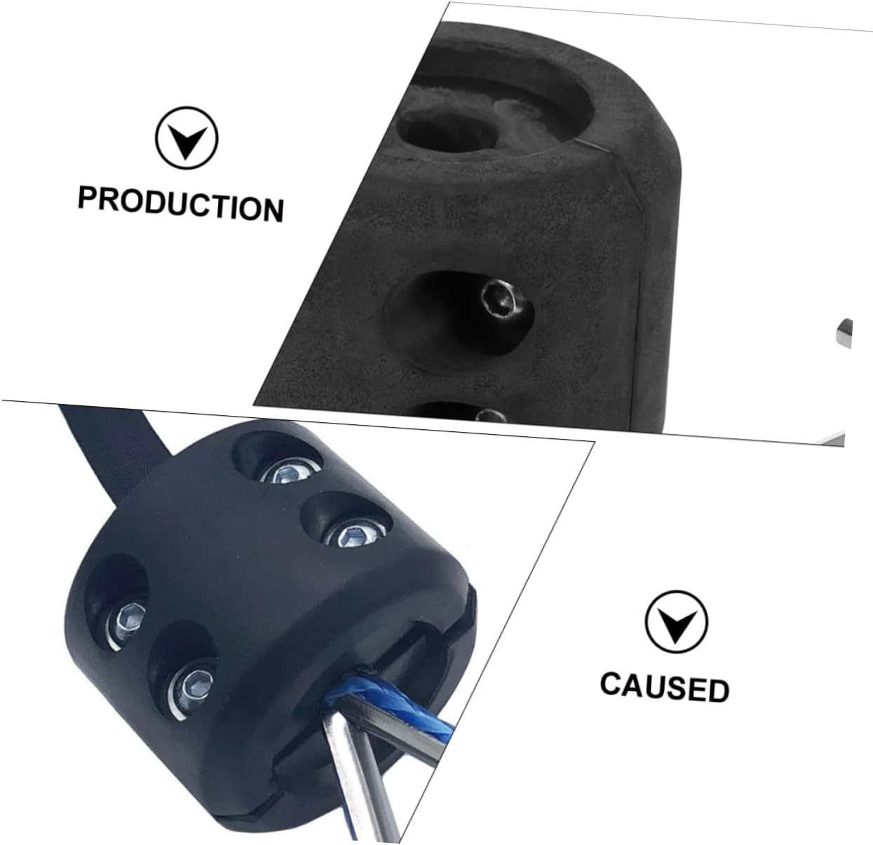 2pcs Professional ATV Winch Line Stoppers ATV Winch Cable Stop Cable Hook Stopper Threader