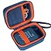 Lebakort Hard Case Compatible with JBL GO 5 GO 4 GO 3 Portable Speaker (Blue Case)