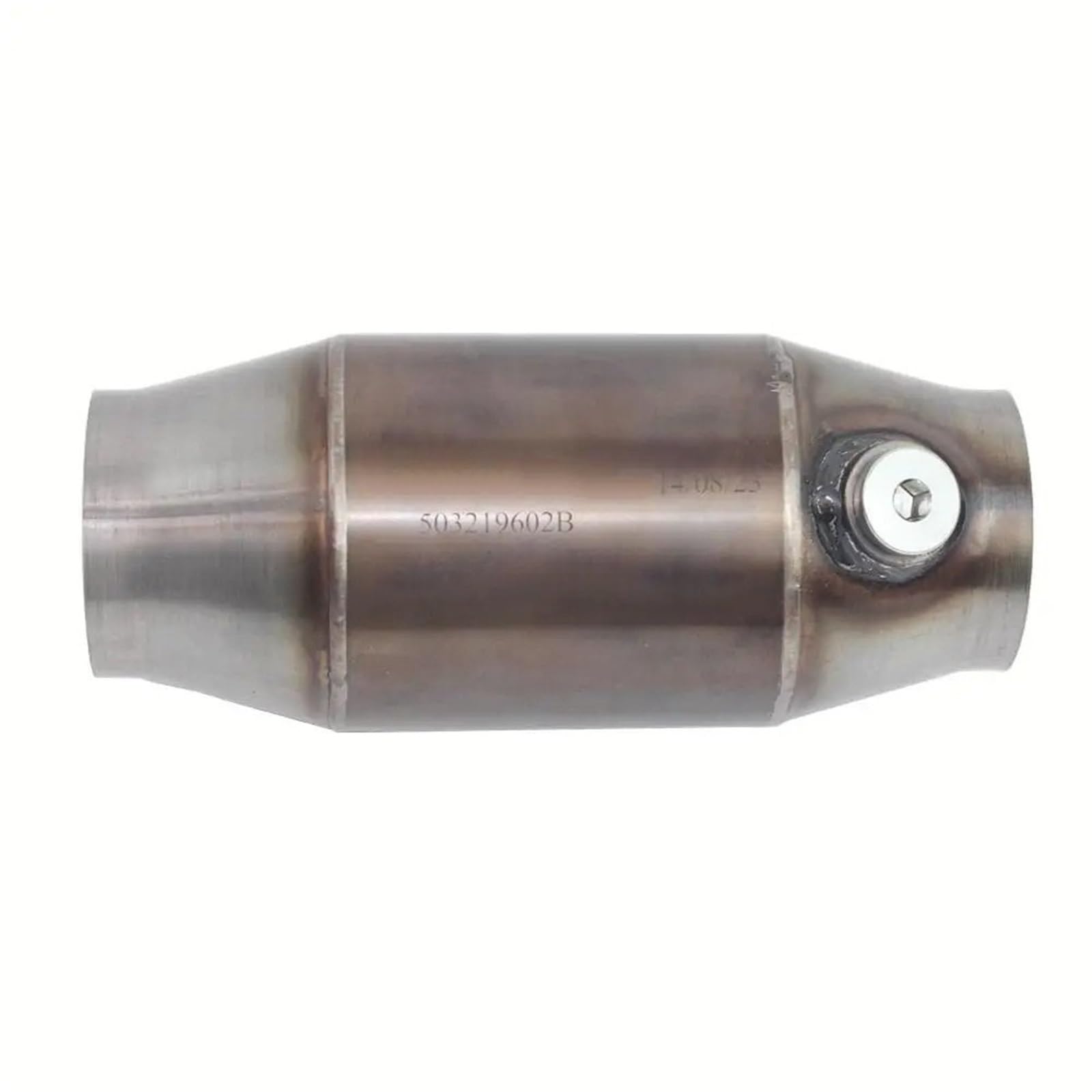 katalizator akcesoria Katalizator wyścigowy o wysokim przepływie 100 Psi 200 Psi z metalowym katalizatorem i metalowym obrzeżem o strukturze plastra miodu katalizator samochodowy(B)