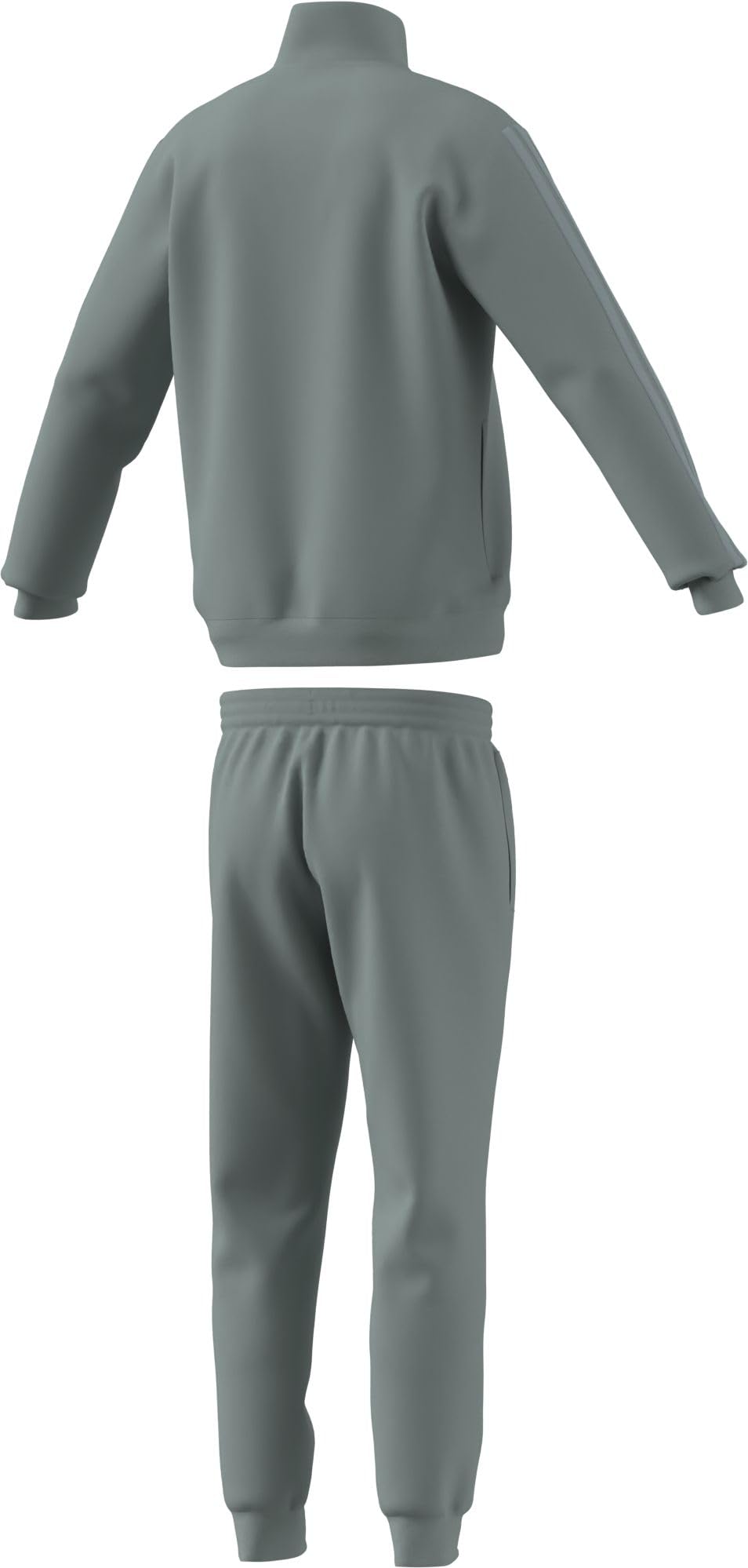 adidas Homme SPORTSWEAR BASIC 3 STRIPES FLEECE TRACKSUIT, Wonder Sage, L