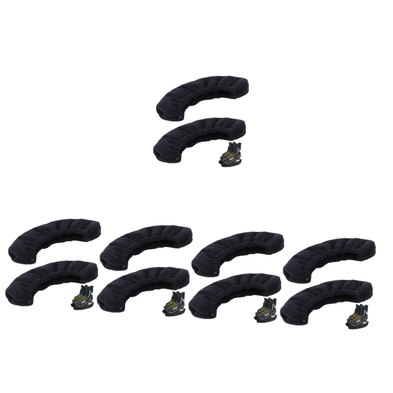 BESPORTBLE 5 Paar Elastische Schlittschuhschoner Für Schlittschuhe Oxford-Stoff Flusenmaterial Schlittschuhschutz Skating-schuhüberzug