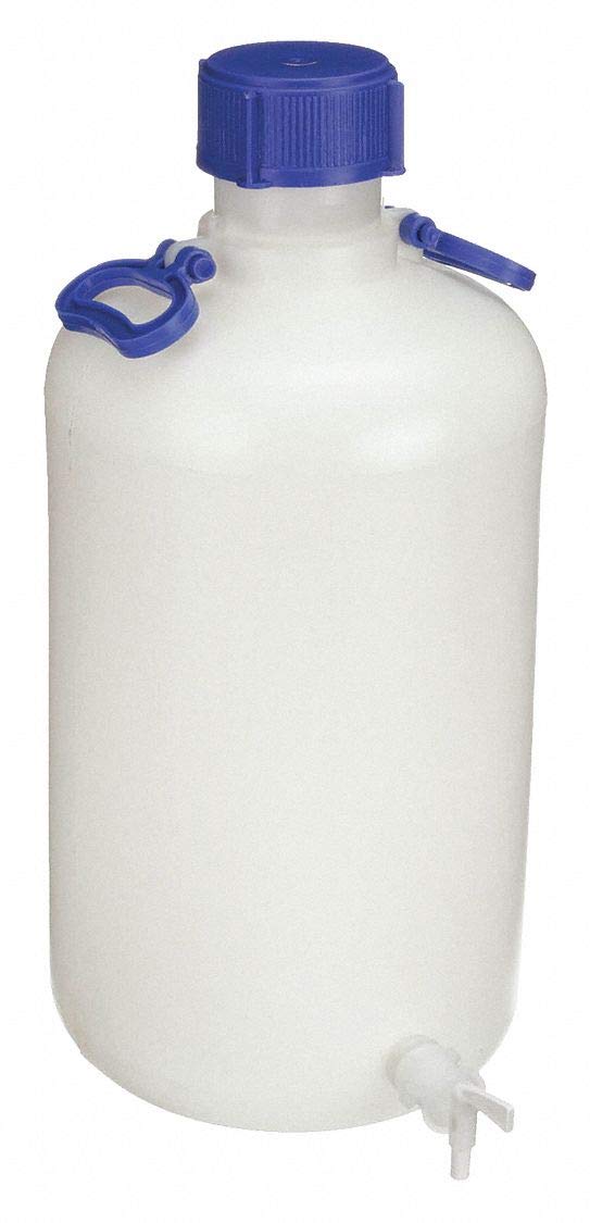 Carboy, Narrow Mouth, 25L, HDPE, Translucent