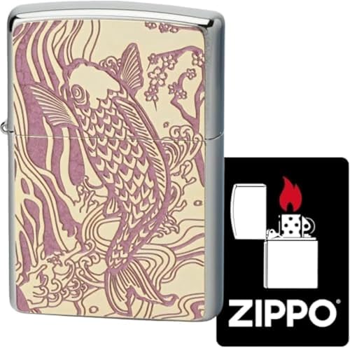 Encendedor Zippo de aceite doble cara latón dorado miniatura 2