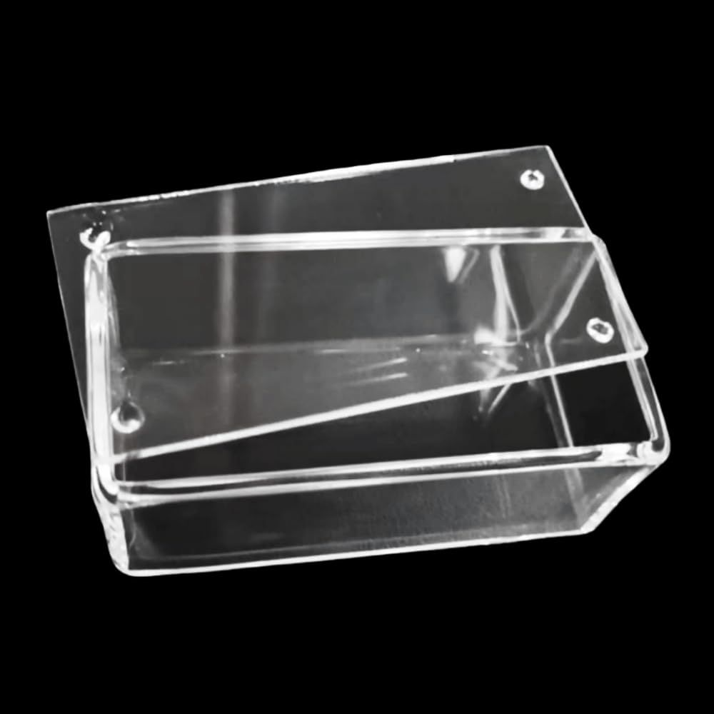 Tanque cuadrado de cuarzo de 1 pieza: crisol de vidrio de cuarzo rectangular con opción de tapa for uso en laboratorio, alta transparencia, duradero y resistente al calor(With Lid 100x100x30mm)