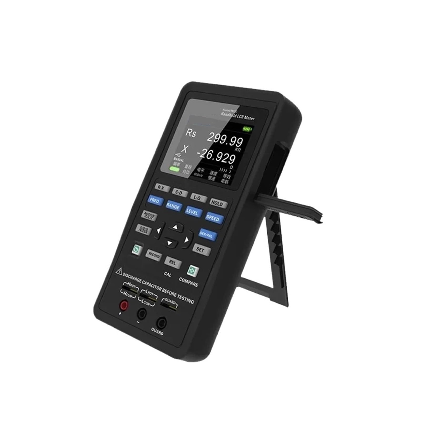 Medidor LCR, Medidor LCR Digital portátil 1832C /1833C puente inductancia capacitancia probador de resistencia,Guardar datos(1832C)