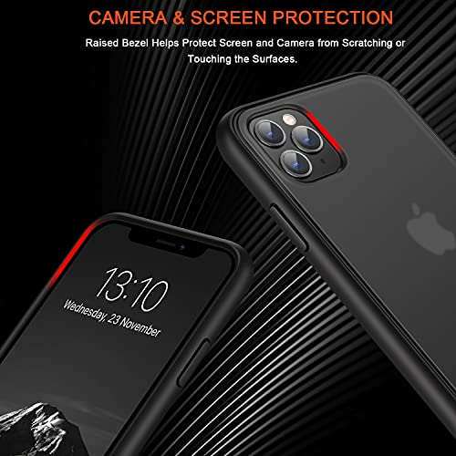 Coque iPhone 11 Pro fine anti-choc etui rigide noir mat anti-rayures