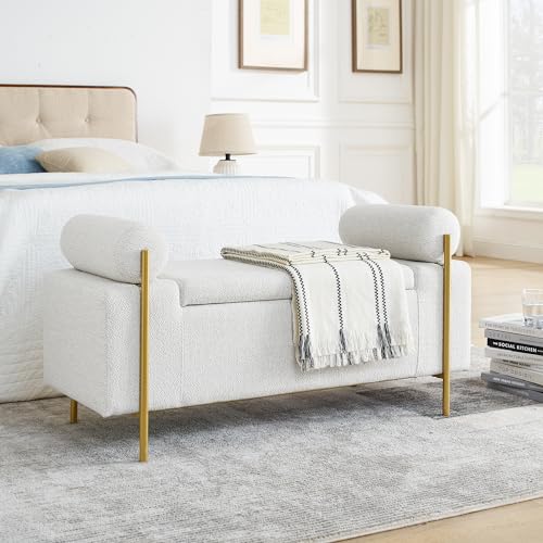 Arcones y Baules Dormitorio Piel en Blanco Marca ACQCA