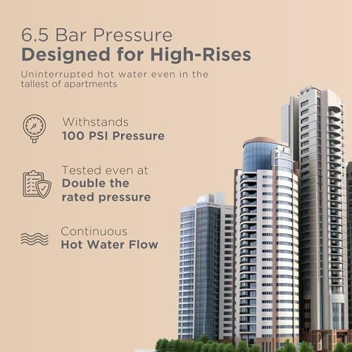 Image of Black+Decker Galerus Geyser 3 Litre | Instant Water Heater for Home & Kitchen | 3KW | High Grade Stainless Steel Tank I Copper Sheathed Heating Element I 5 Year Tank Warranty | Water Geyser White