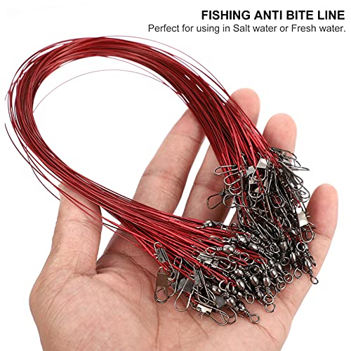 Fishing Wire Leaders con Pin 100 Pzs Repuesto para Equipos de Pesca miniatura 7