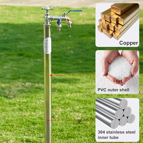 Colonne d'eau de jardin verticale pour faciliter l'arrosage de vos massifs - 7