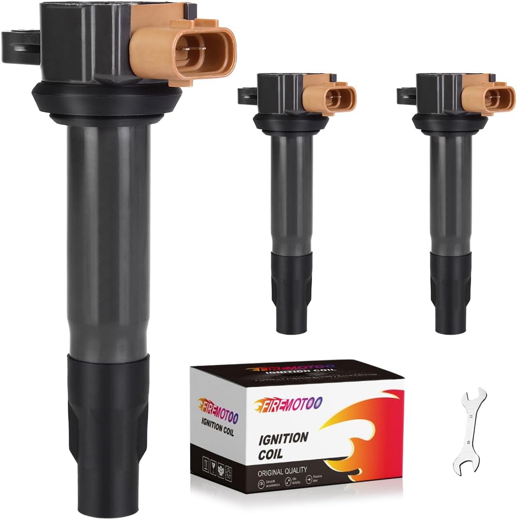 Pack of 3 Ignition Coil Pack Compatible with Sea-Doo Spark 900 ACE 000 TRIXX Fish PRO GTI GTS GTR GTX RXP RXT Wake 90 130 155 170 230 300 2014-2021 Replace 420666140 420666141 420666142