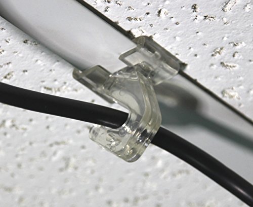 Image of ALZO T-Bar Hooks for Suspended Drop Ceiling Cord Management, Set of 4