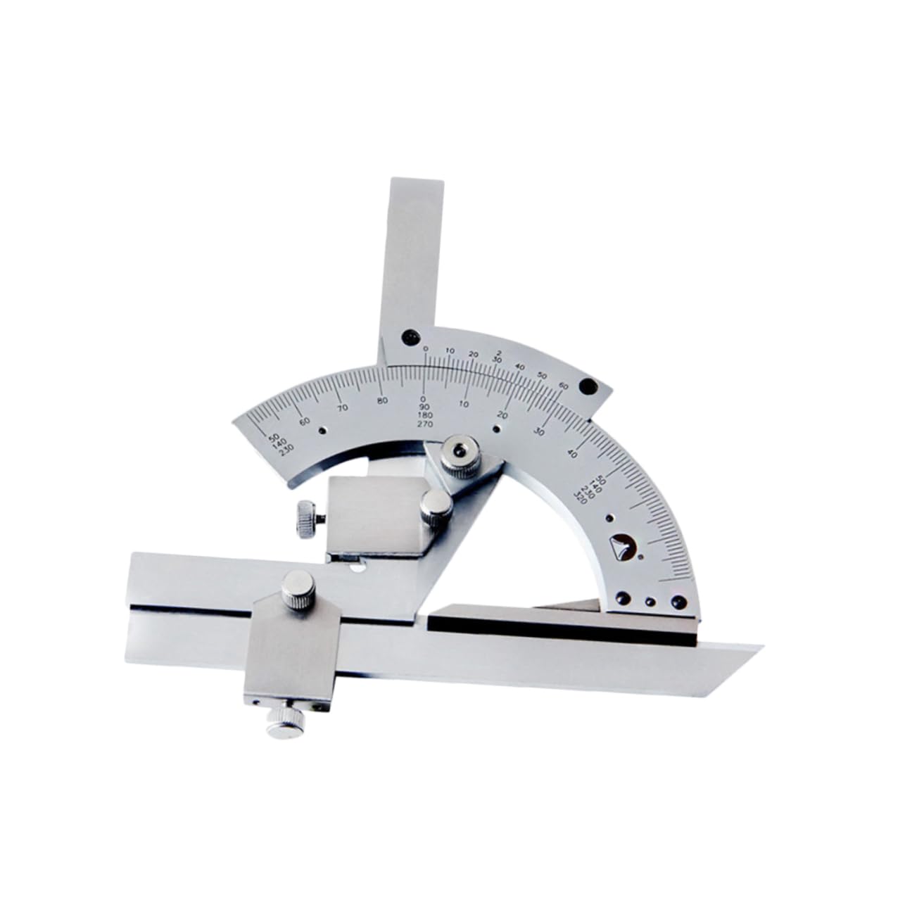Angoily Protracteur Universel 0-320 Degrés Précision Goniomètre Angle Mesure Finder Règle Outil Outil Mesure Du Bois Outil De Mesure ()