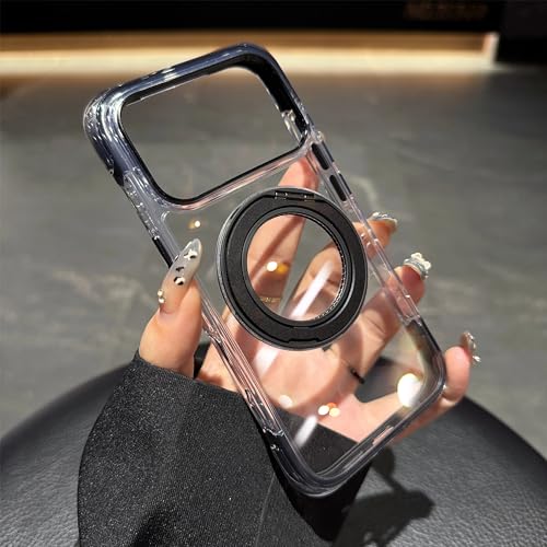 Support rotatif et airbag intégré pour coque iPhone 17 Pro Max noir