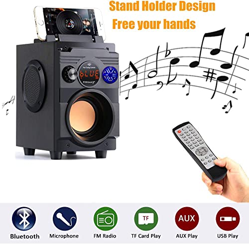 Feegar Showjet Tragbare Bluetooth-Lautsprecher,12 Stunden Laufzeit 4000mAh, kabellos, 30m, Outdoor-Lautsprecher mit Doppel-Subwoofer, reichhaltiges Stereo, unterstützt FM-Radio MP3-Player AUX EQ, 30W – Bild 5