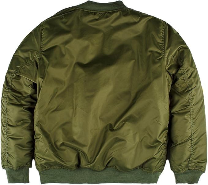 Men's Top Gun MA-1 Green Bomber Jacket with Patches – Iconic Flight Jacket Inspired by Maverick2