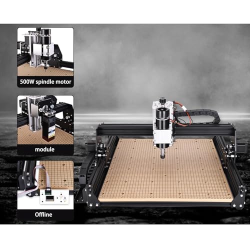 Máquina enrutadora CNC para tallado de metal y madera de precisión, grabado, corte, ideal para carpintería, plástico, proyectos acrílicos con controlador incluido