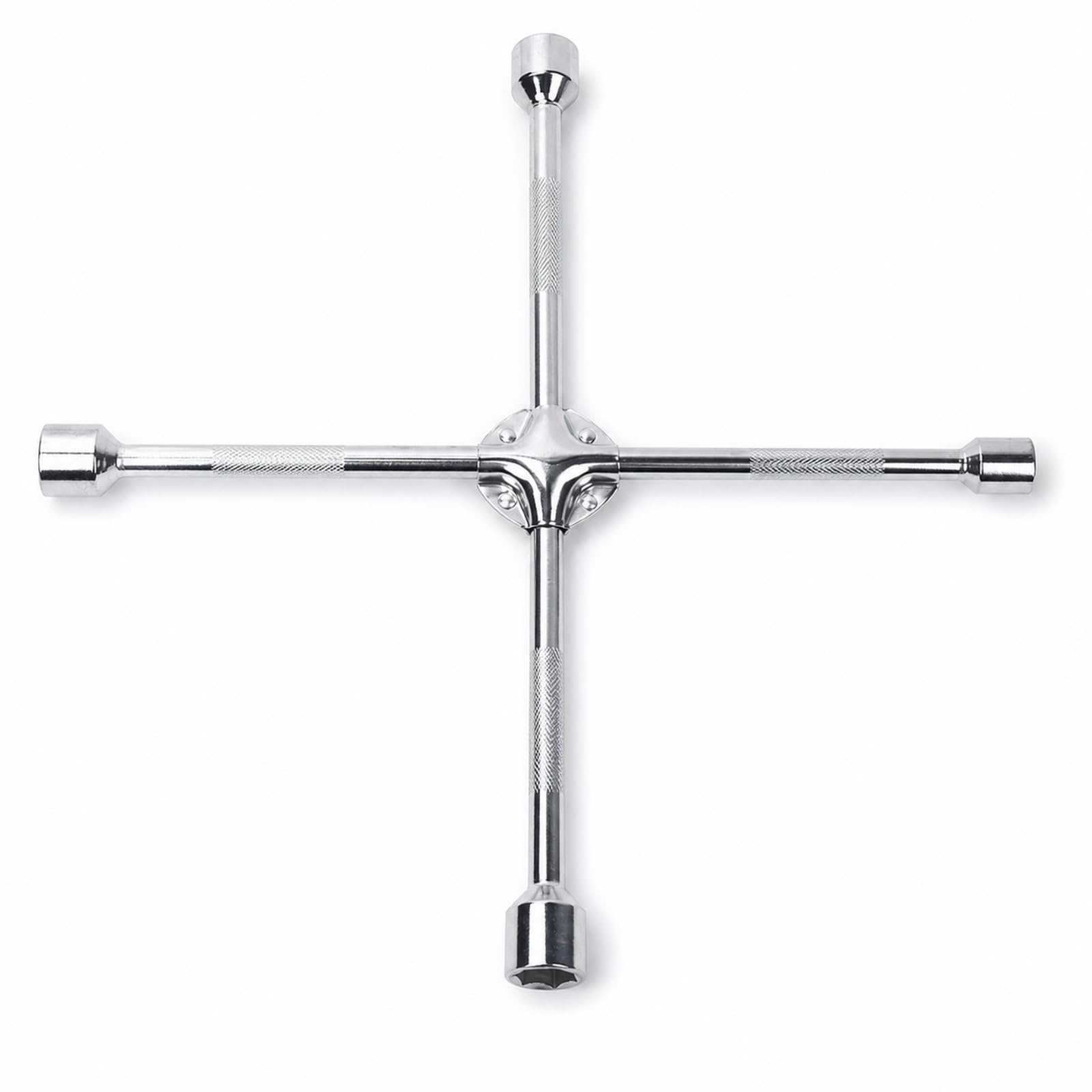 F Fityle Llave de Cruz Plegable Llave de Tuercas Llave de Rueda Llave de Vaso Cuatro Medidas 17mm 19mm 21mm 23mm y Estructura de, Llave De Cruz De 20 Pulgadas Con Clip Para 17-19-21-23mm