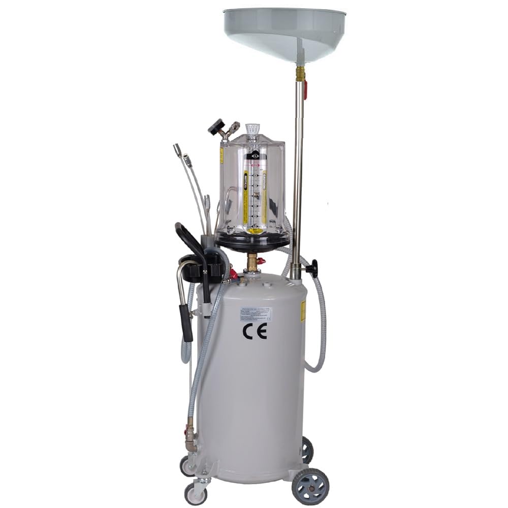 Recogedor de aceite con ruedas, dispositivo de recogida de aceite viejo, dispositivo de extracción, colector de aceite viejo, dispositivo de recogida de aceite lubricante, depósito de aceite de 75 L