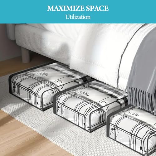 Sac de rangement transparent pull et couette pour optimiser vos placards - 8